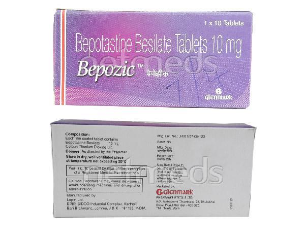 Bepozic 10mg Tablet 10'S - Eye conditions-Oph