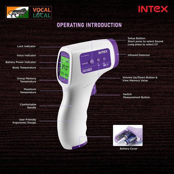 Intex Thermosafe Infrared Thermometer - Health Monitors And Equipment
