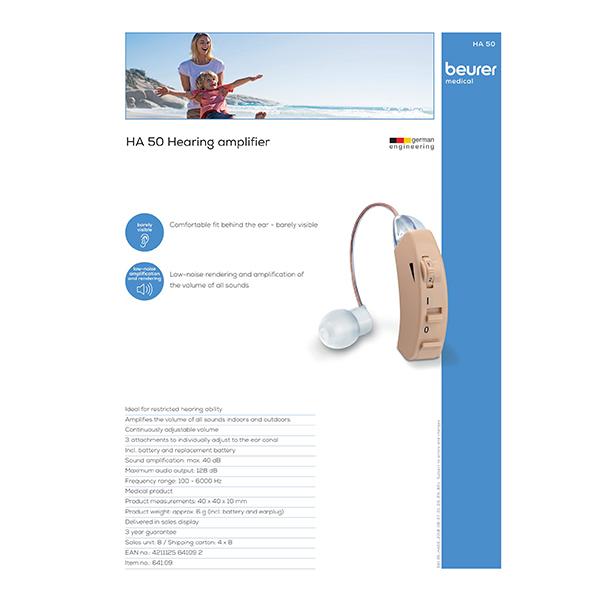 Beurer Hearing Amplifier (HA 50) - Hearing Amplifier