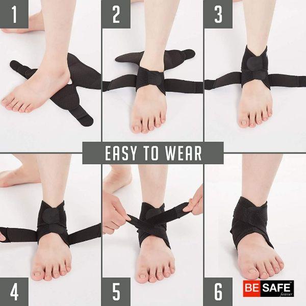 Be Safe Forever Ankle Support Neo Compression Protection (Pack of 2) (L) - Ankle/Foot Supports