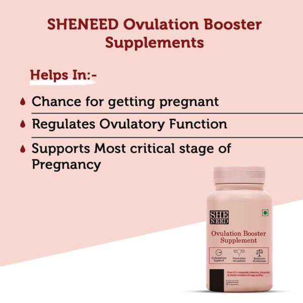 Sheneed Ovulation Booster Supplement Capsule 60's - Nutritional Supplements