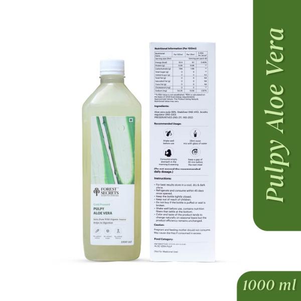 Forest Secrets Pulpy Aloe Vera Juice 1 litre - Ayurvedic Juices