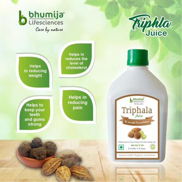 Bhumija Lifesciences Triphala Juice 1 litre - Ayurvedic Juices