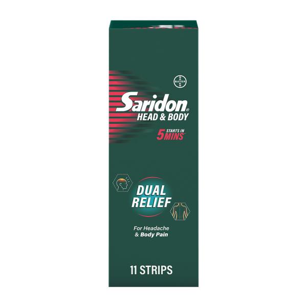 Saridon Head & Body Tablet 10's - Pain Relief Supplement