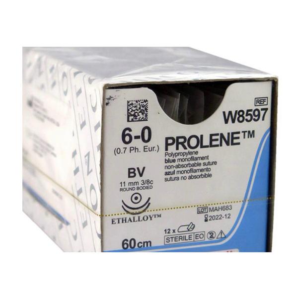 Johnson & Johnson Ethicon Prolene Non Absorbable Surgical Suture (6-0) (60 cm) (W8597) 1's - Sutures