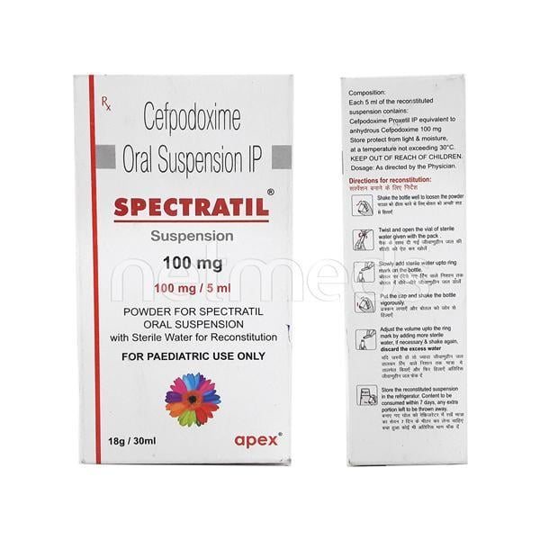 Spectratil 100mg Dry Syrup 30ml - Bacterial Infections-Cep