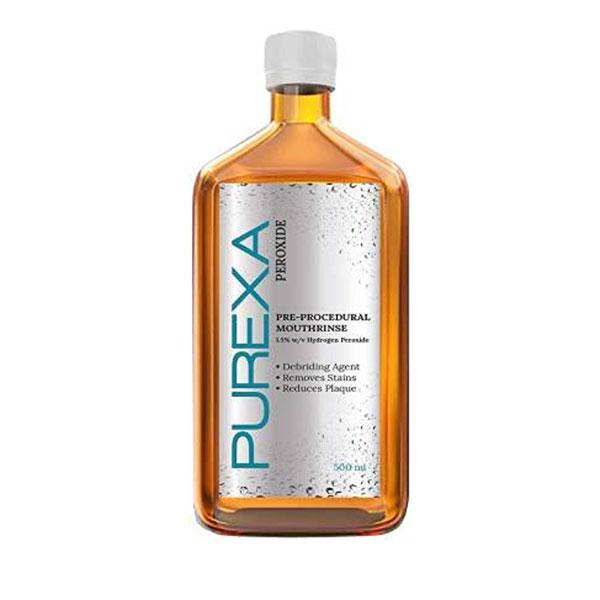 Purexa Peroxide Pre Procedural Mouthwash (Pack of 2 x 500 ml) - Mouthwash