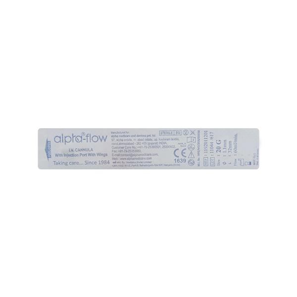 Netmeds | Alpha Flow IV Cannula (20 G)