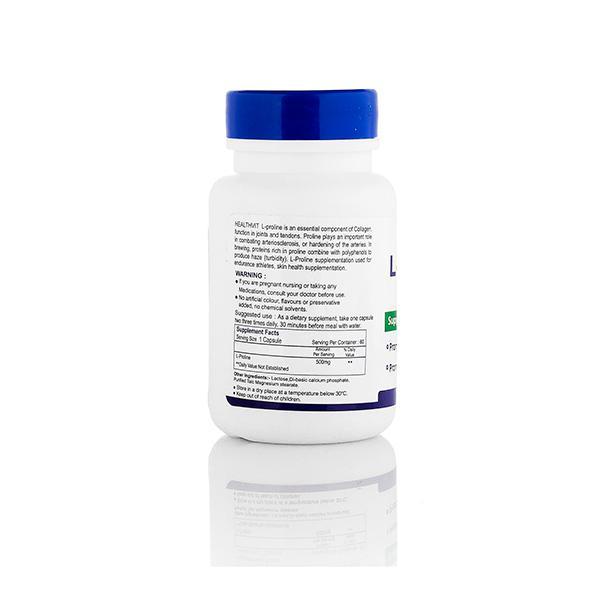 HealthVit L-Proline 500 mg Capsule 60's - Amino Acids
