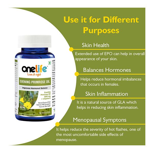 Onelife Evening Primerose Oil Softgel 60's - Vital Health