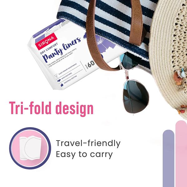 Sirona Dry Comfort Panty Liners (S) (Pack of 2 x 60's) - Panty Liners