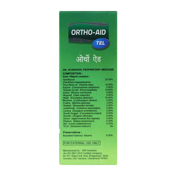 Ortho-Aid Tel Oil 50 ml - Pain Relief Oil