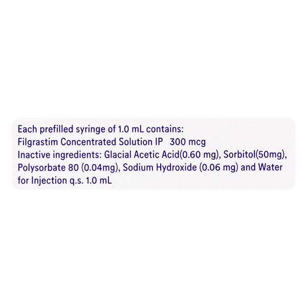 GRASTIM 300 Prefilled Syringe(Pfs) 1ml - Cancer Oncology-Sup