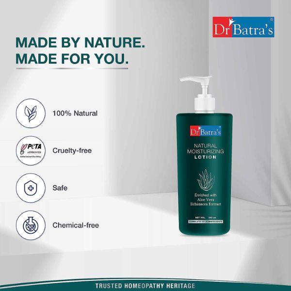 Dr Batra's Natural Moisturizing Lotion - Echinacea & Aloe Vera (Pack of 3 x 400 ml) - Lotions & Creams
