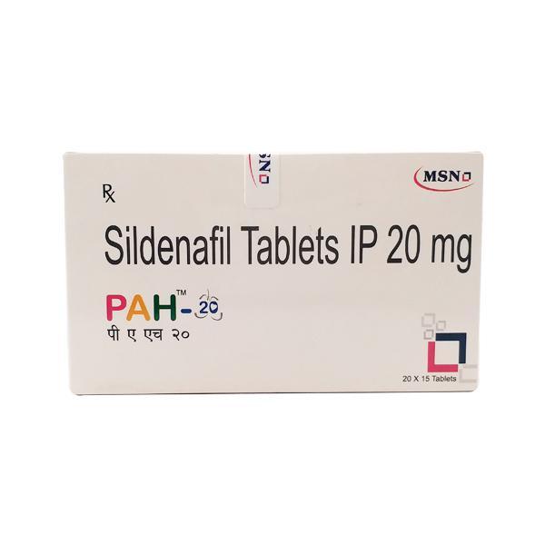 PAH 20mg Tablet 10'S - Impotence/Erectile Dysfunction (Ed)