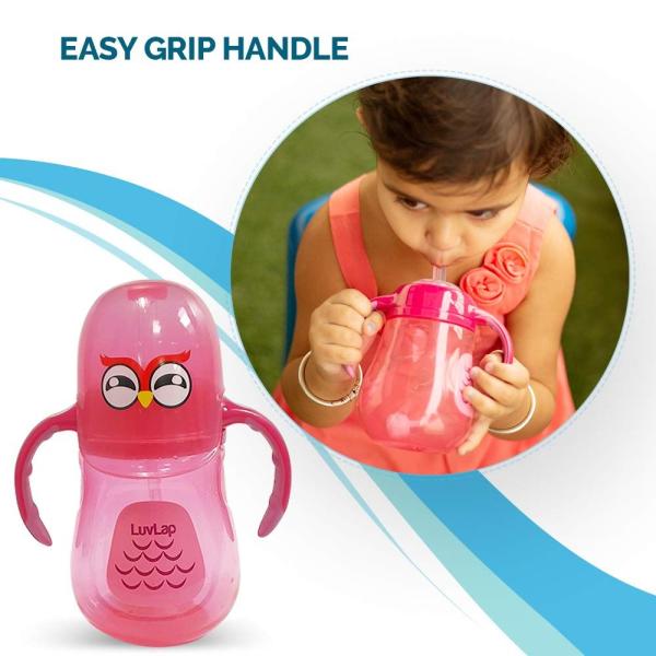 LuvLap Wise Owl Straw Cup 1's - Cotton Buds & Balls