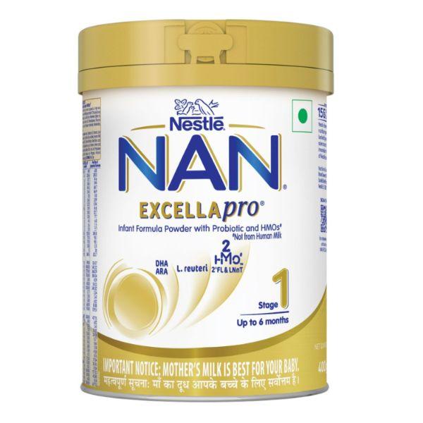Nestle Nan Excellapro 1 (Upto 6 Months) Powder - Tin 400 gm - Baby And Infant Supplements