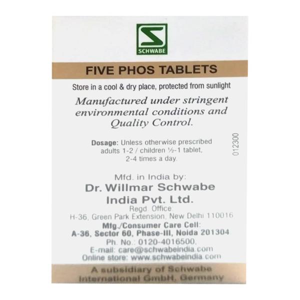 Dr. Willmar Schwabe Five Phos 6X Tablet 25 gm - Bio-Chemic