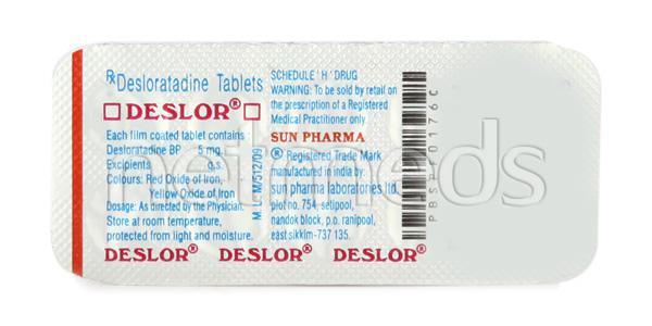 Deslor 5mg Tablet 10'S - Allergies-Ant