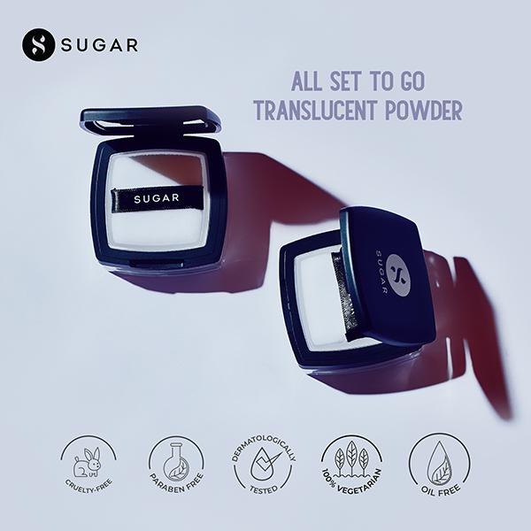 SUGAR Cosmetics All Set To Go Translucent Powder 7 gm - Loose Powder