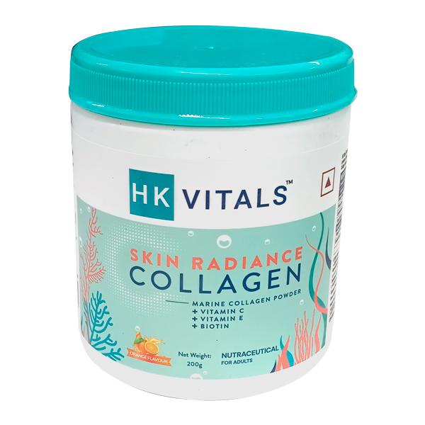 HK Vitals Marine Collagen Supplement (Orange) 200 gm - Hair & Skin