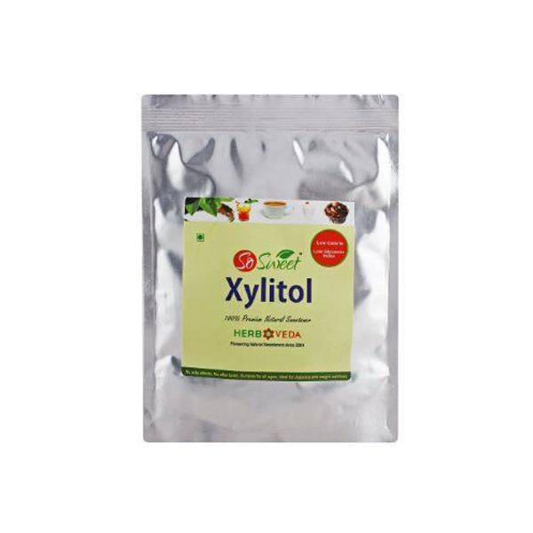 So Sweet 100% Natural 0% Calories Sweetener Xylitol Powder 500 gm - Sugar Substitute