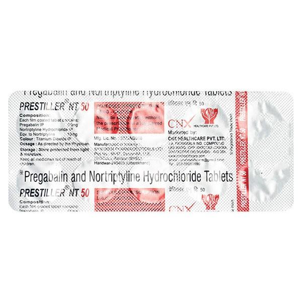 PRESTILLER NT 50 Tablet 10's - Neuropathic Pain-Dru