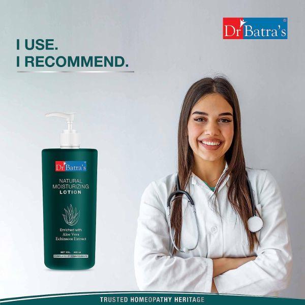 Dr Batra's Natural Moisturizing Lotion - Echinacea & Aloe Vera (Pack of 3 x 400 ml) - Lotions & Creams