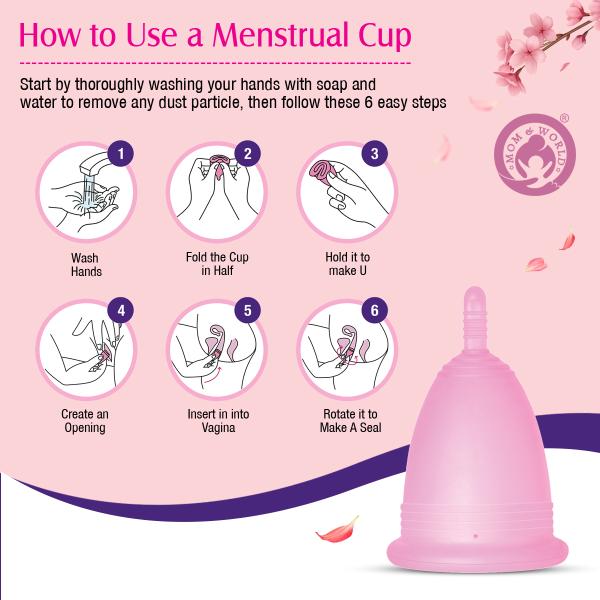Mom & World Reusable Menstrual Cup (L) 1's - Menstrual Cups