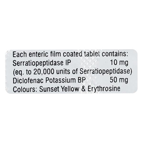 ZINASE D Tablet 10's - Pain relief-Nsa