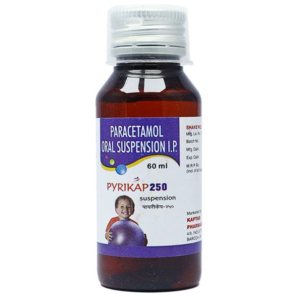 PYRIKAP 250mg Oral suspension 60ml - Fever-Non