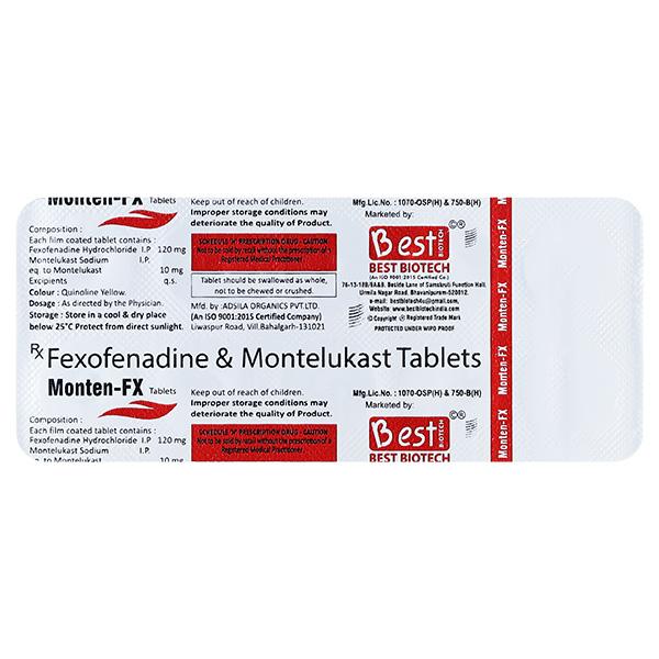 MONTEN FX Tablet 10's - Allergies-Ant