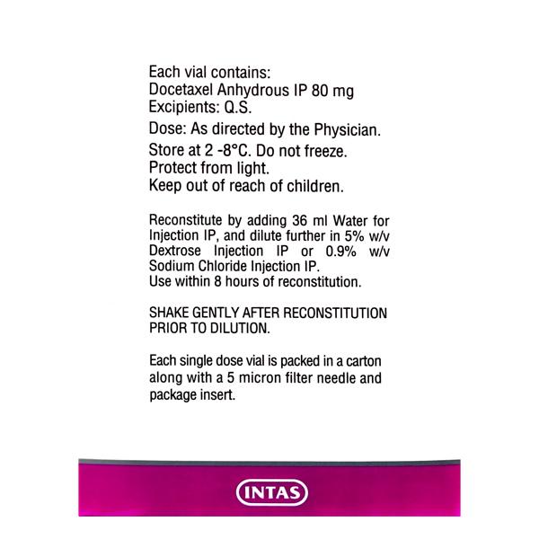 Doceaqualip 80mg Injection 1's - Cancer Oncology-Cyt