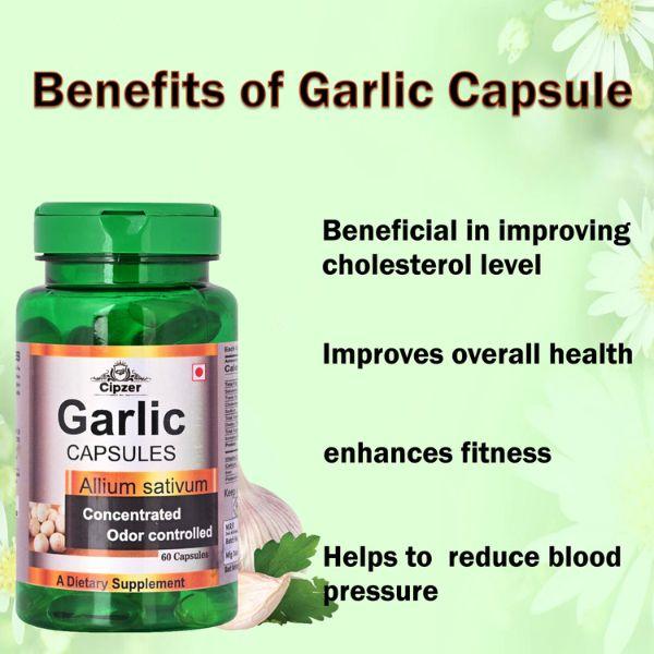 Cipzer Dietary Supplement Capsule - Garlic 60's - General Health