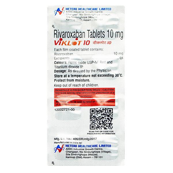 VIKLOT 10 Tablet 8's - Blood Clot-Ant