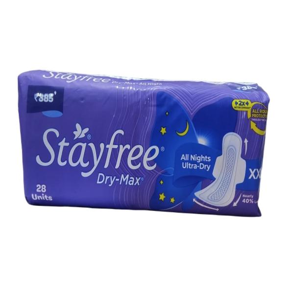 Netmeds | Stayfree Dry-Max All Night Ultra-Dry Wings (XXL) 28's