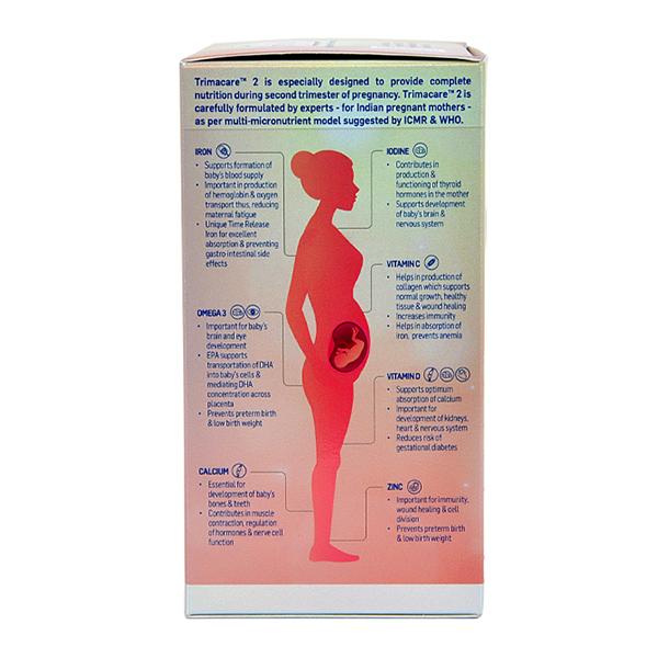 Plus Plus Lifesciences Trimacare 2 Veg Tablet (Morning 30's + Evening 30's) - Nutritional Supplements