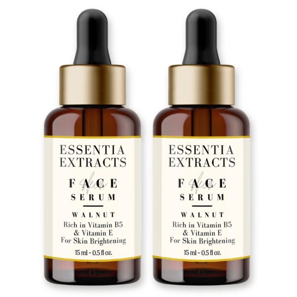 Netmeds | Essentia Extracts Brightening Face Serum - Walnut (Pack of 2 x 15 ml) 1's