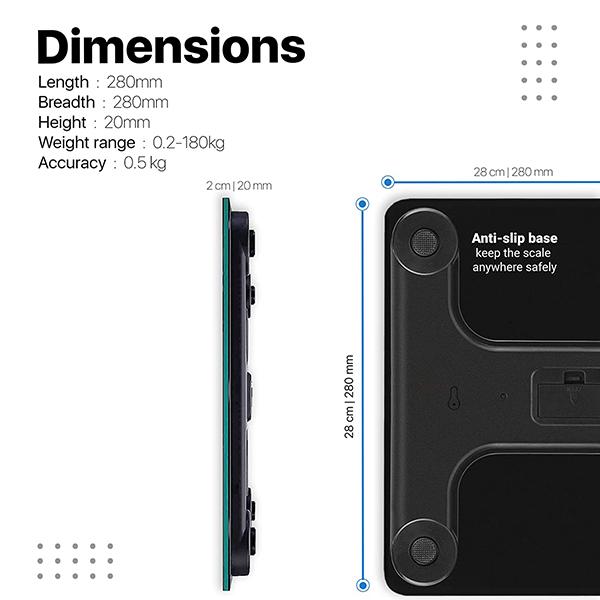 Vandelay Spirit Series Body Weighing Scale - Squiggly Lines - Weighing Scale