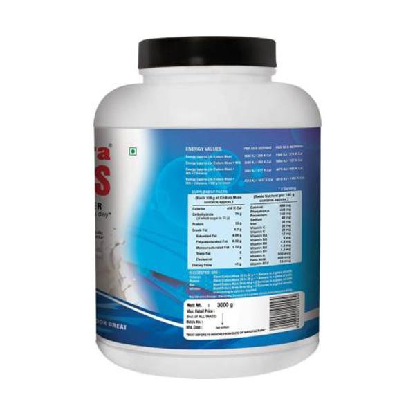 Endura Mass Weight Gain Powder - Vanilla Flavour 3 kg - Weight Gain