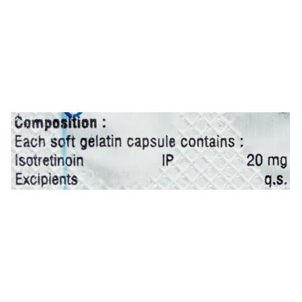 REGISO 20mg Capsule 10's - Acne-Acn