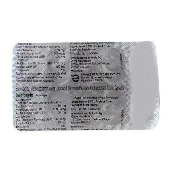 BENFONYLE Capsule 10's - Neuropathic Pain-Dru