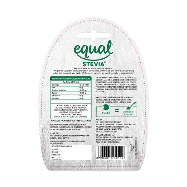 Equal Stevia Sweetener Tablet (Pack of 4 x 100's) 1's - Sweeteners