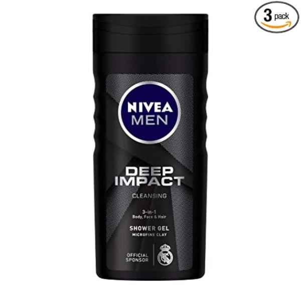 Nivea Men Deep Impact Cleansing Shower Gel 250 ml