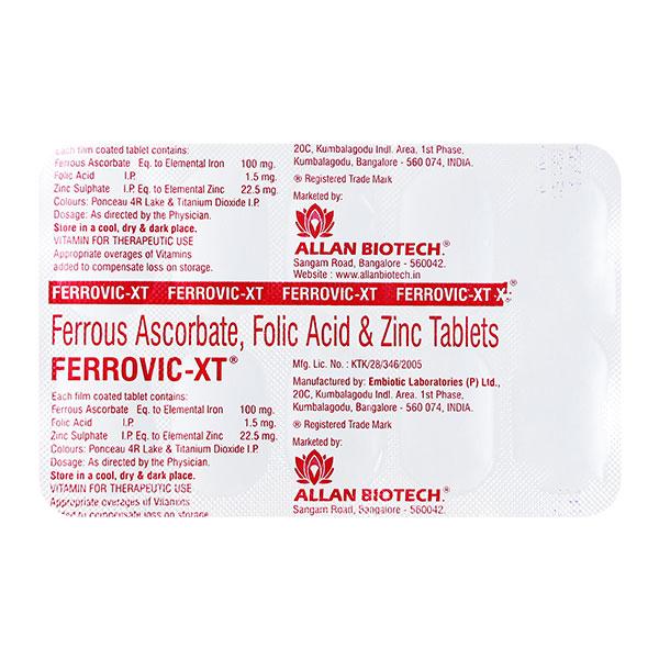 FERROVIC XT Tablet 10's - Iron Supplement/Anaemia-Vma