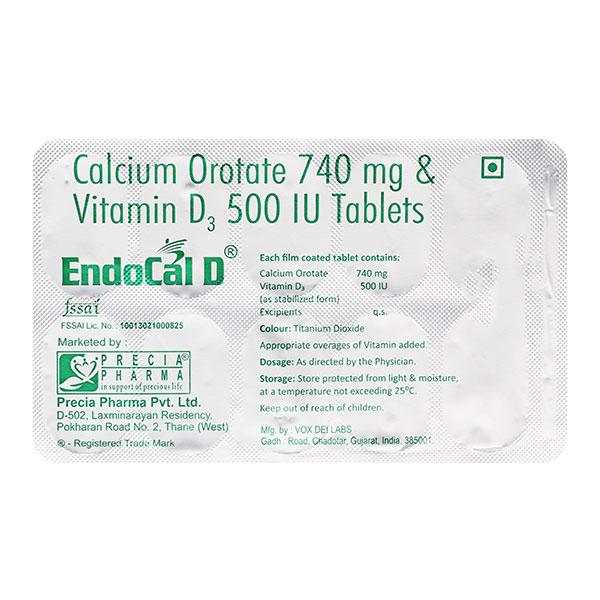 ENDOCAL D Tablet 10's - Supplements-Cal