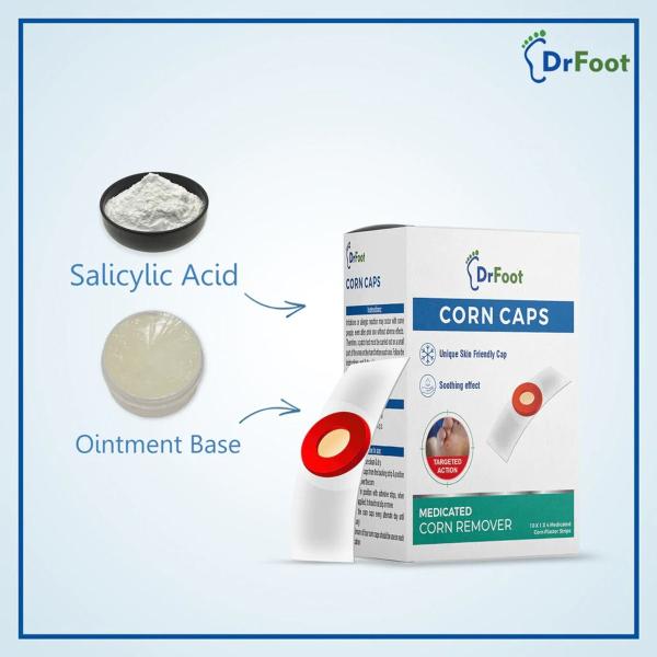 Dr Foot Corn Caps Strips 40's - Callus Shavers & Stones