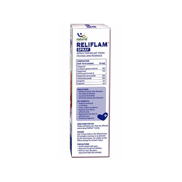 Natural Remedies Reliflam Liquid Spray 75 ml - Pet Healthcare