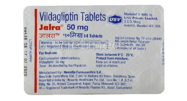 Jalra 50mg Tablet 14'S - Diabetes-Ant