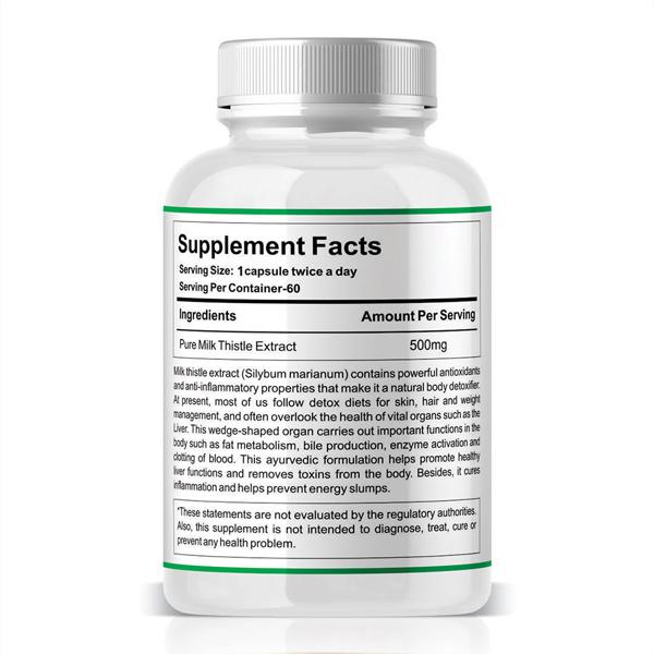 Nutrafirst Milk Thistle Extract Capsule 60's - Herbal Dietary Supplement